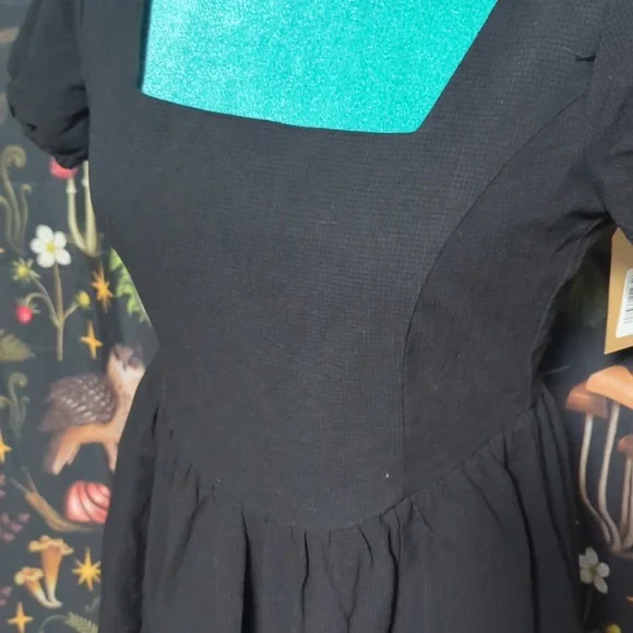 Cybele Midi Dress Moth Embroidery - Picture 3 of 5